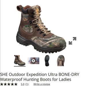 she outdoor camo utility waterproof rubber boots for ladies